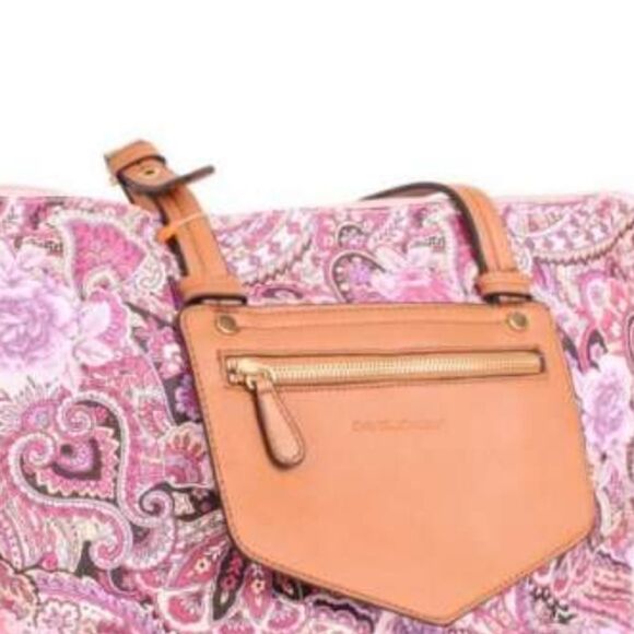 David Jones Paris Pink Purple Textured Purse - Picture 5 of 6